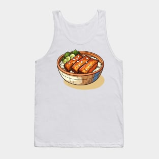 Satisfy your cravings with this mouth-watering unagidon grilled eel rice bowl Tank Top